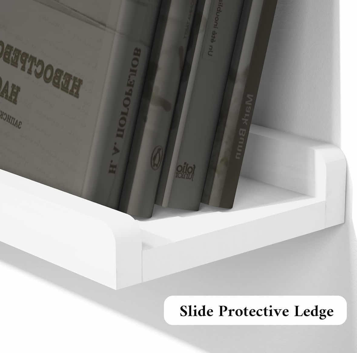 Photo 1 of NEW LOVE-KANKEI WALL MOUNTED SET OF 2 FLOATING SHELVES 6” X 24” H 0.6” (WHITE)