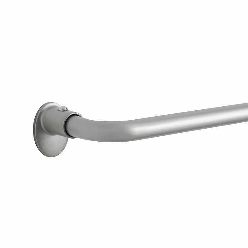 Photo 1 of NEW ECLIPSE CLINTON 5/8” BLACKOUT WRAP CURTAIN ROD 48”-86” (SATIN SILVER)