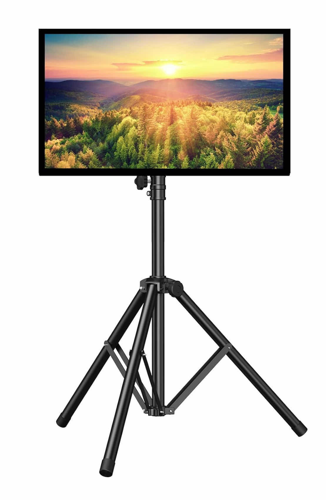 Photo 1 of NEW PERLESMITH FLOOR TV TRIPOD STAND FOR 23”-70” FLAT SCREEN TV, HEIGHT ADJUSTABLE HOLDS UP TO 88 LBS (PSTM1)