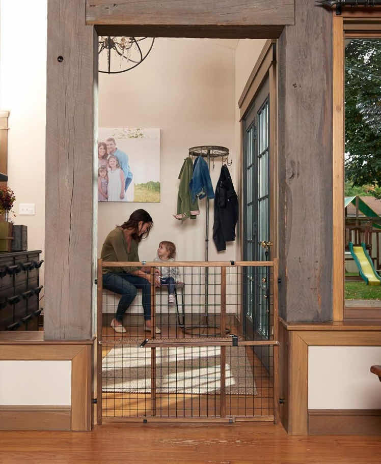 Photo 1 of NEW EVENFLO FARMHOUSE COLLECTION POSITION & LOCK TALL & WIDE BABY GATE, PRESSURE-MOUNTED 31”- 50” X H32” (MODEL #662)