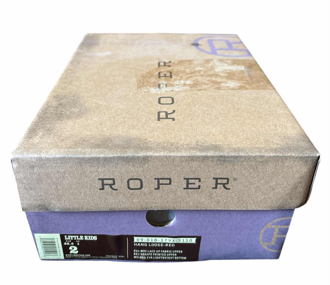 Photo 8 of NEW ROPER HANG LOOSE LOAFER, RED, SIZE 2 (LITTLE GIRLS)