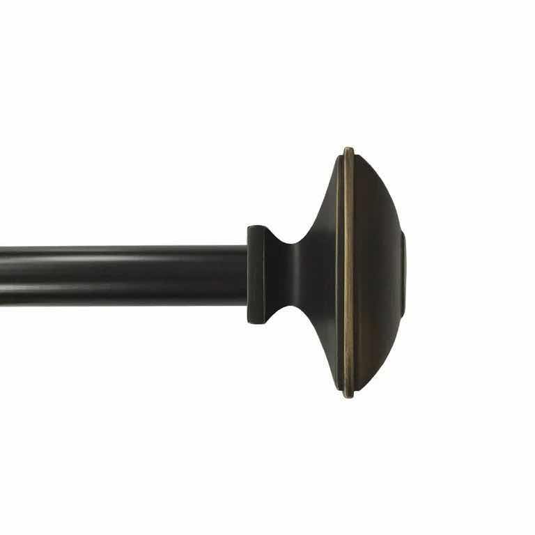 Photo 1 of NEW MAINSTAYS SQUARE 3/4” DIAMETER 30”- 84” ADJUSTABLE CURTAIN ROD, BLACK