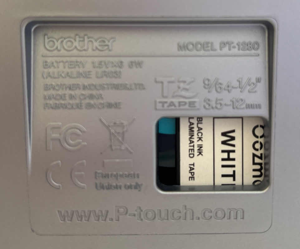 Photo 1 of BROTHER P-TOUCH LABEL MAKER/PRINTER (MODEL PT-1280)