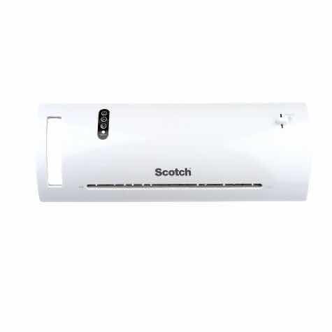 Photo 5 of SCOTCH THERMAL LAMINATOR (WHITE, TL902) & SCOTCH 65 CT 9” X 11” THERMAL LAMINATING CLEAR POUCHES (APPROX 65 CT)