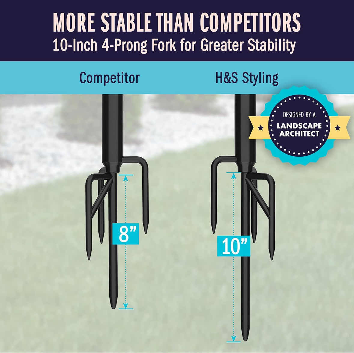 Photo 6 of NEW HOLIDAY STYLING 2-PACK STRING LIGHT POLE FOR OUTDOOR STRING LIGHTS, METAL LIGHT POLE W HOOKS