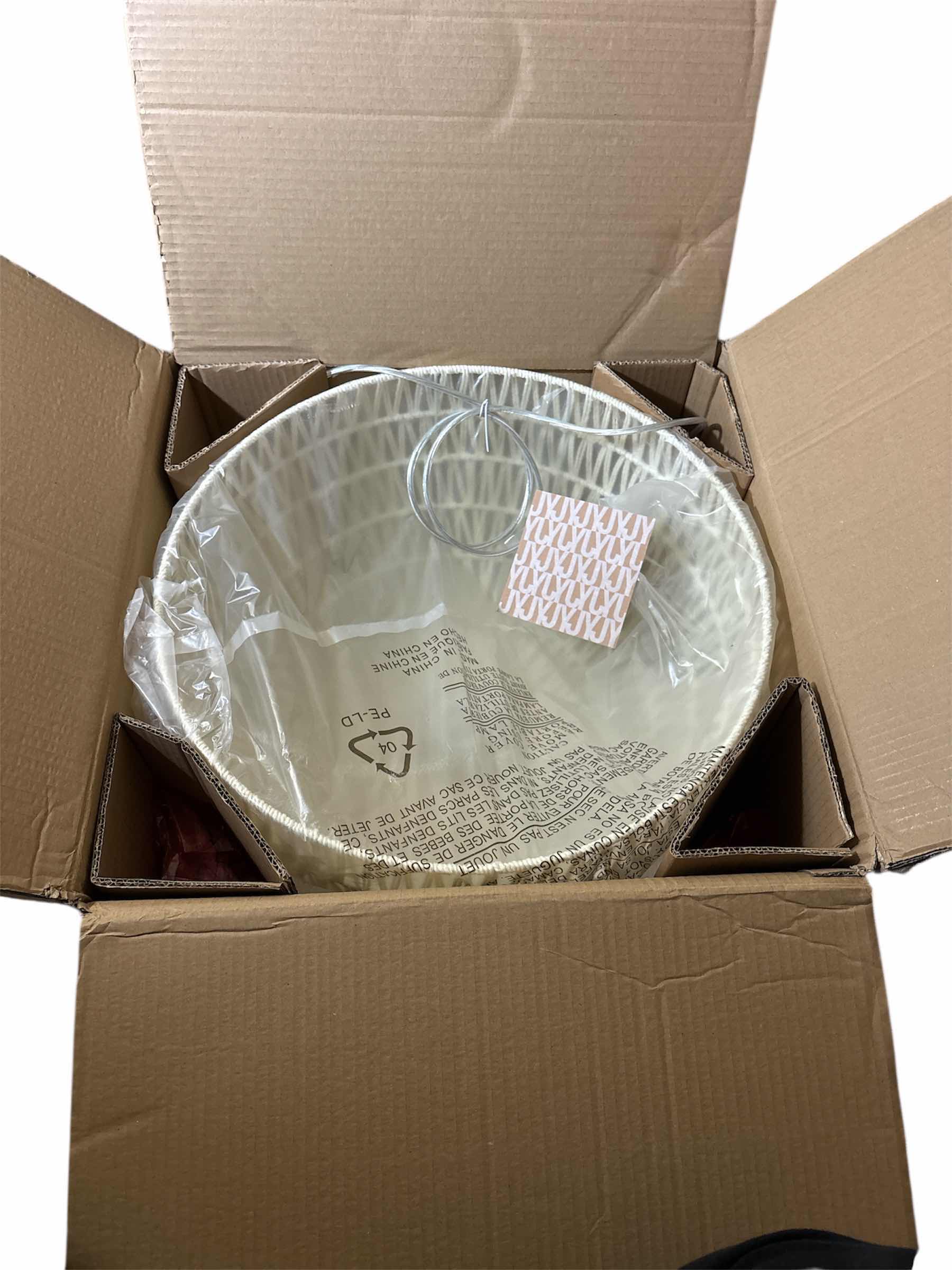 Photo 1 of NEW JONATHAN Y CAMPANA 20” 1-LIGHT BOHEMIAN MODERN WOVEN RATTAN/IRON LED PENDANT, CREAM (JYL6504A)