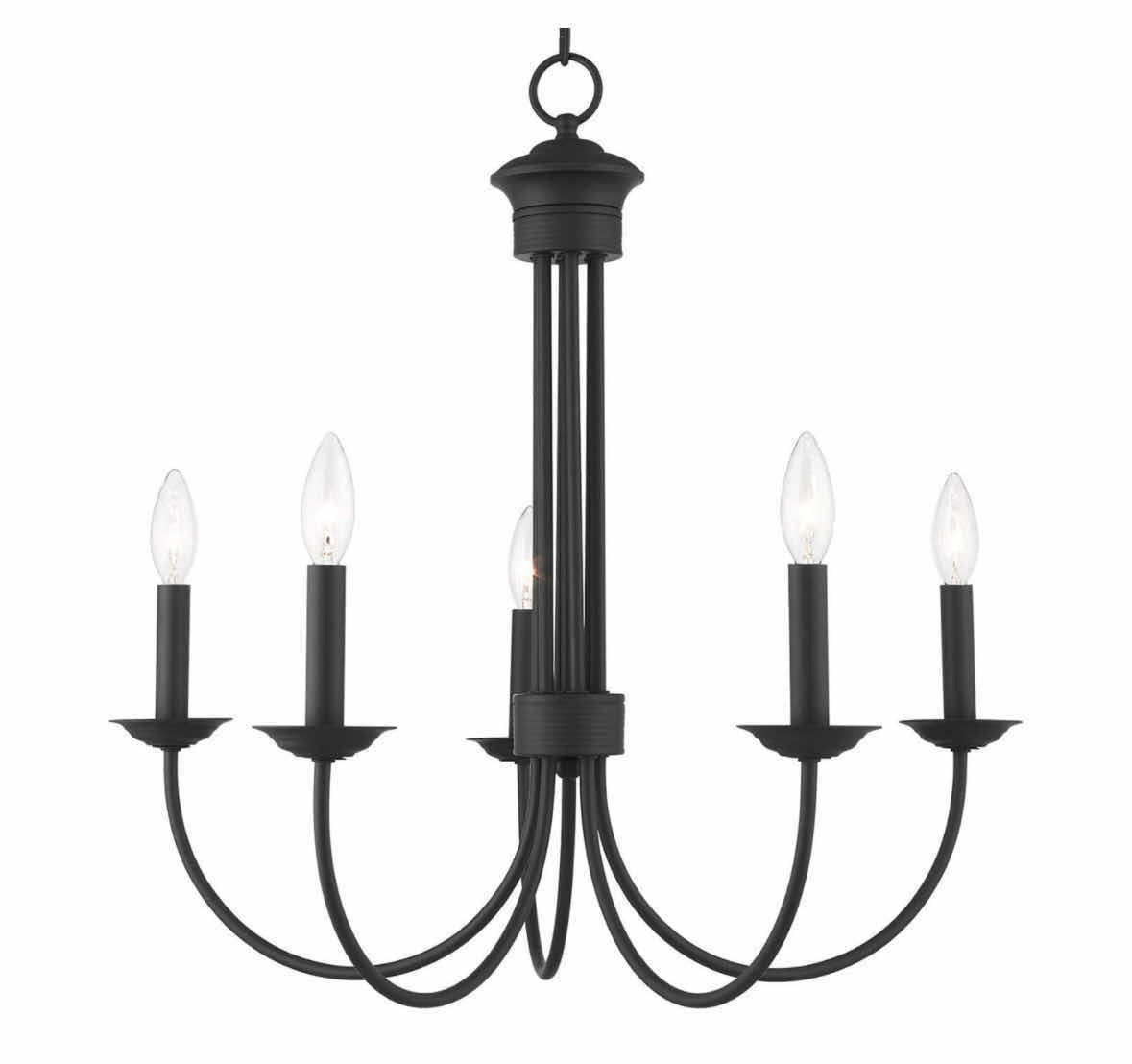 Photo 1 of NEW 5-LIGHT CHANDELIER, BLACK FINISH