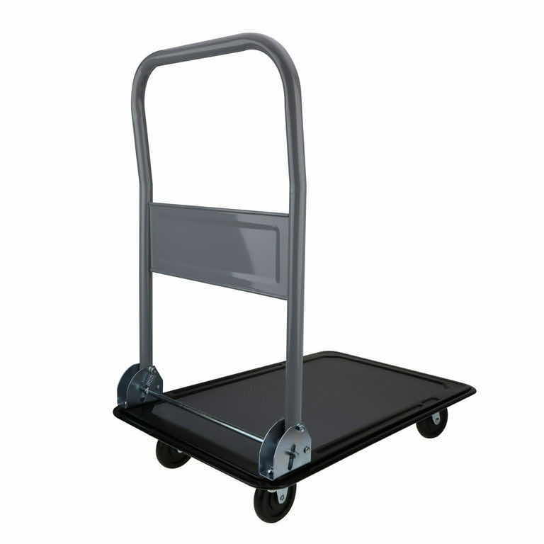 Photo 2 of HYPER TOUGH 300 LB CAPACITY HEAVY DUTY FOLDING UTILITY ROLLING CART (BLACK/GRAY)