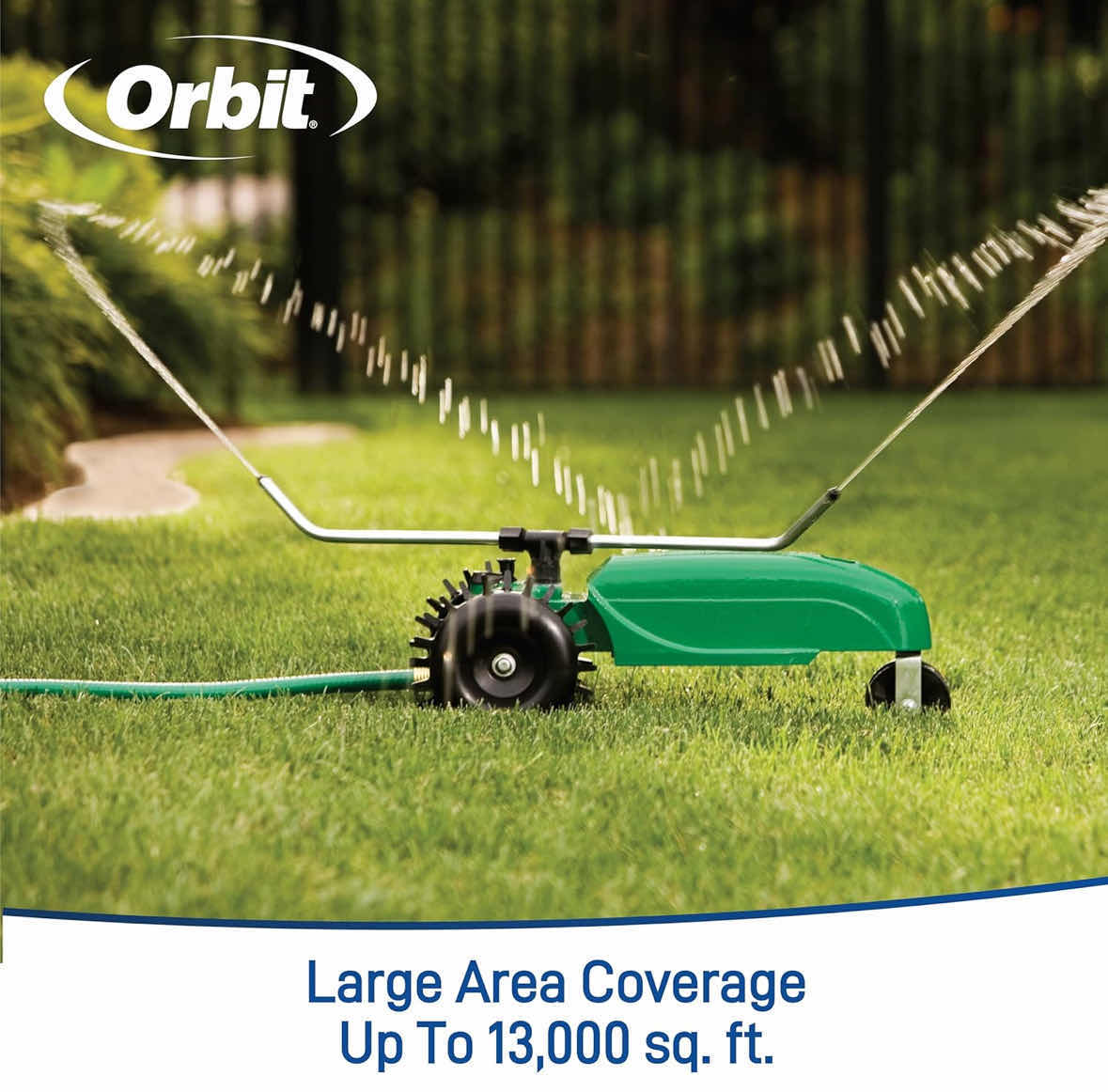 Photo 1 of NEW ORBIT TRAVELING SPRINKLER, GREEN (53822Z)