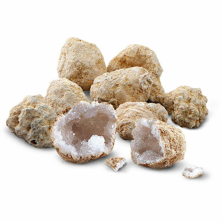 Photo 4 of NEW DISCOVERY #MINDBLOWN MYSTERY CRYSTALS 14 PC CRACK-OPEN GEODE KIT, STEM SET FOR CHILDREN