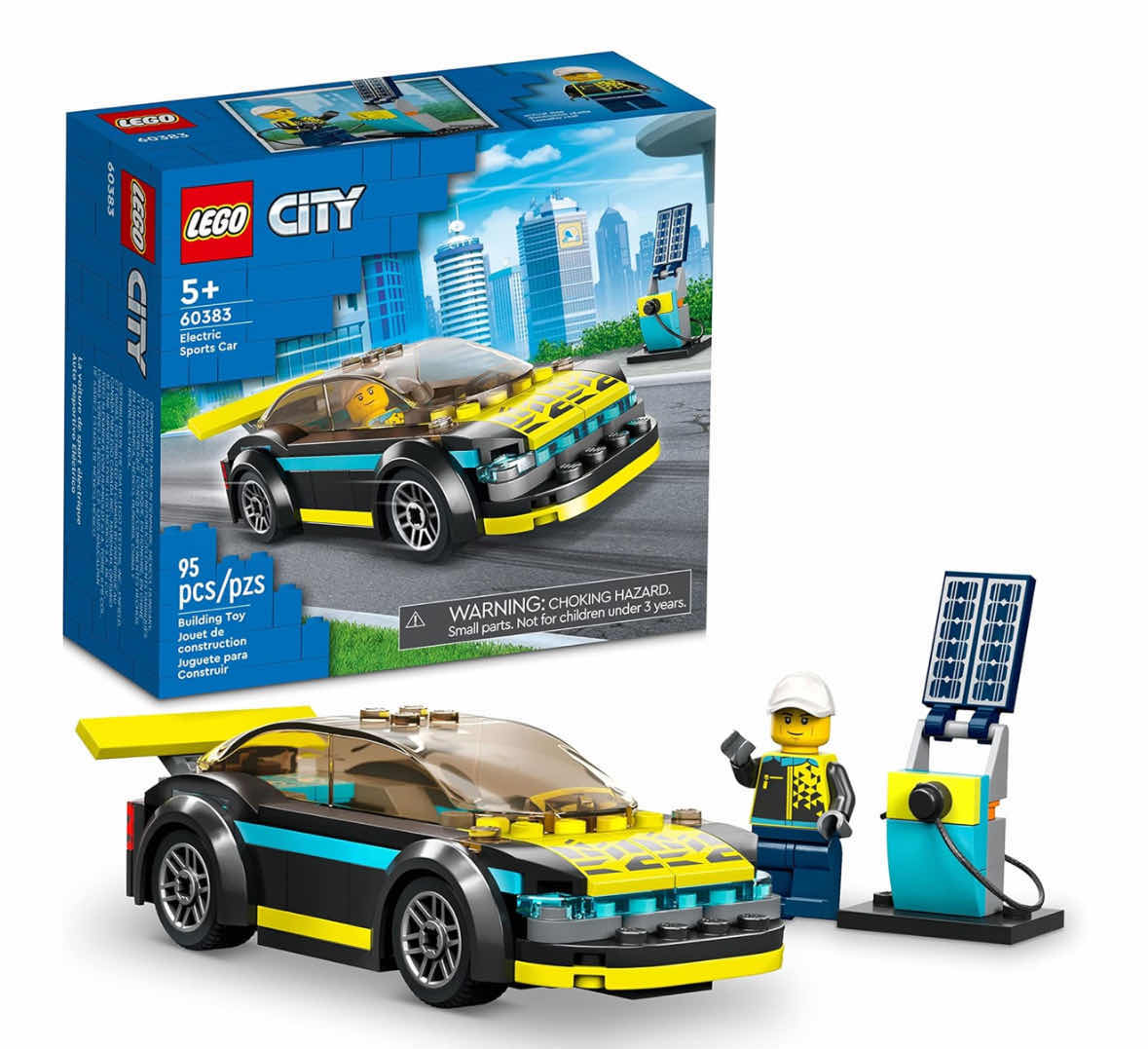 Photo 1 of NEW LEGO CITY ‘ELECTRIC SPORTS CAR’ BUILDING TOY SET, 95 PCS (60383)