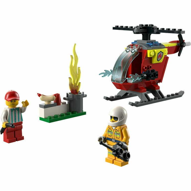 Photo 1 of NEW LEGO CITY ‘FIRE HELICOPTER’ BUILDING TOY, 53 PCS (60318)