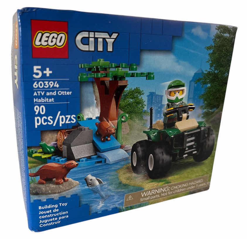 Photo 1 of NEW LEGO CITY ‘ATV AND OTTER HABITAT’ BUILDING TOY SET, 90 PCS (60394)