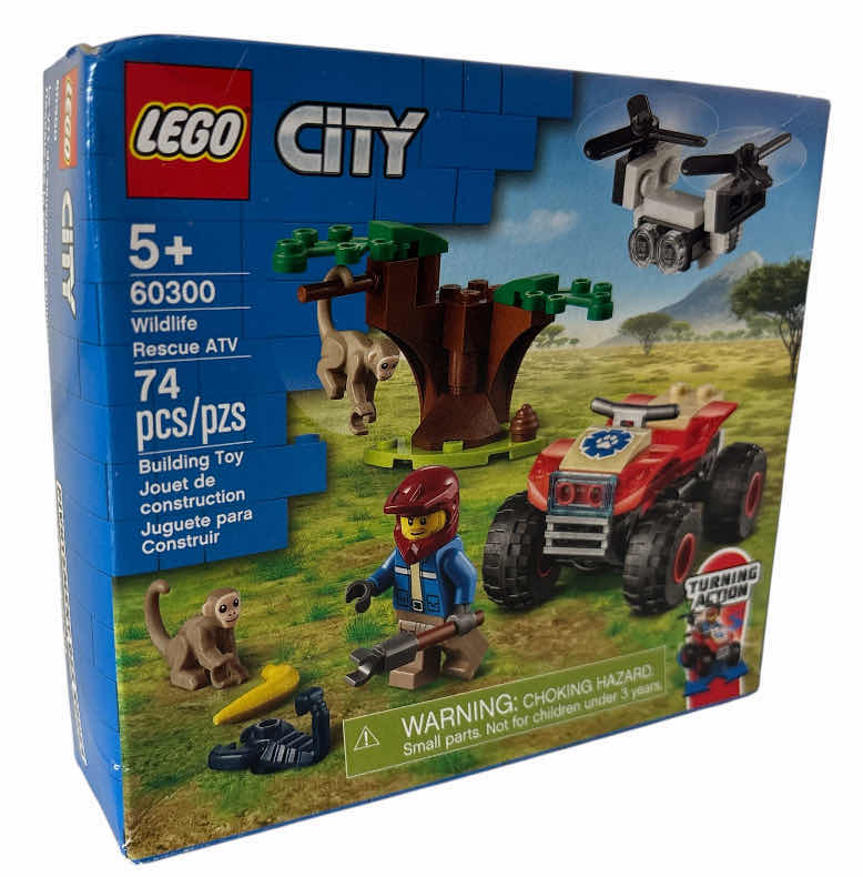 Photo 1 of NEW LEGO CITY ‘WILDLIFE RESCUE ATV’ BUILDING TOY SET, 74 PCS (60300)