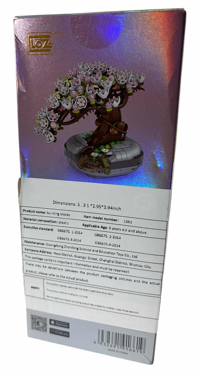 Photo 1 of NEW LOZ MINI ETERNAL FLOWERS, MINI CHERRY BLOSSOM TREE CONSTRUCTION BUILDING TOY (MODEL 1661)