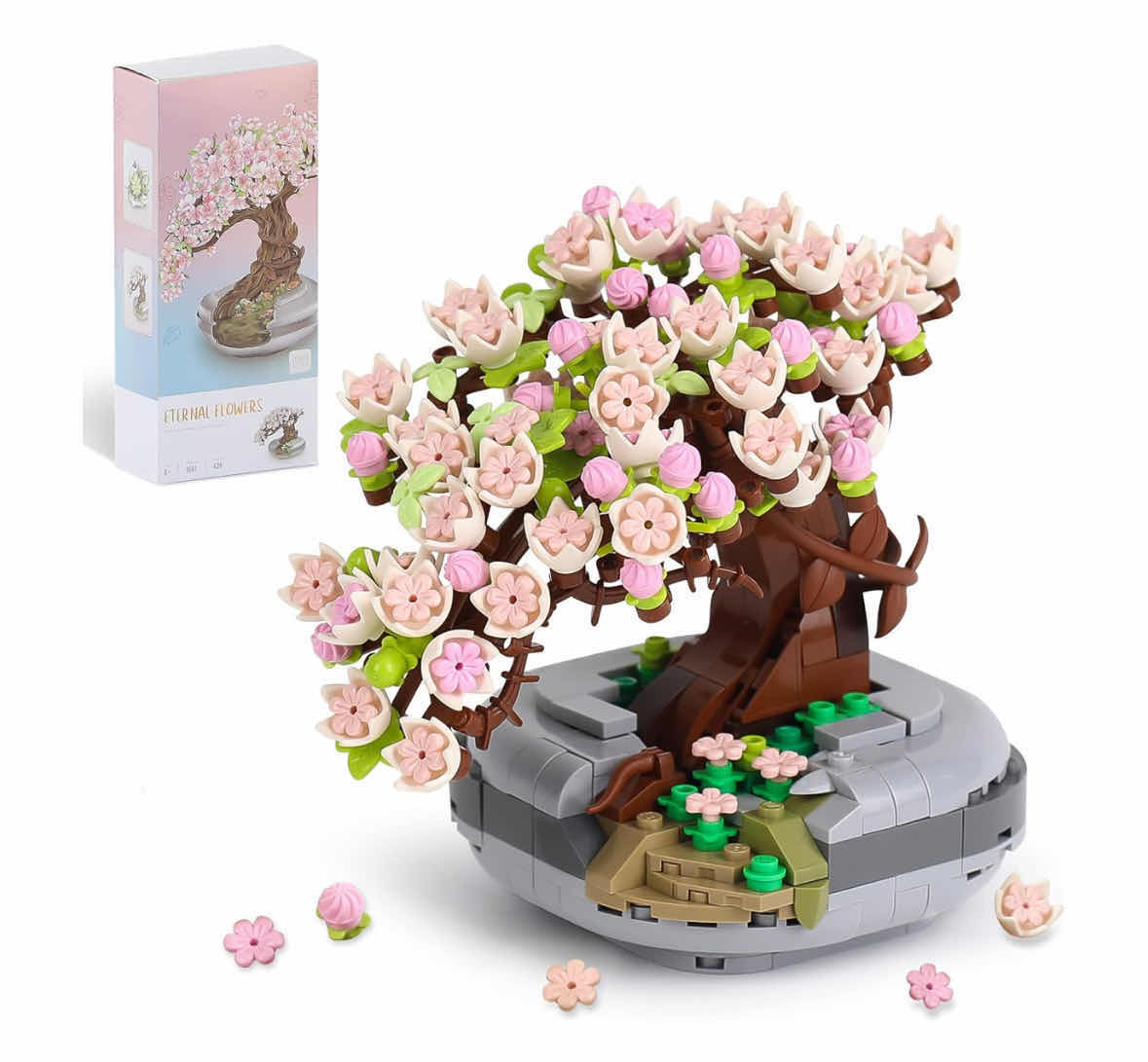 Photo 1 of NEW LOZ MINI ETERNAL FLOWERS, MINI CHERRY BLOSSOM TREE CONSTRUCTION BUILDING TOY (MODEL 1661)