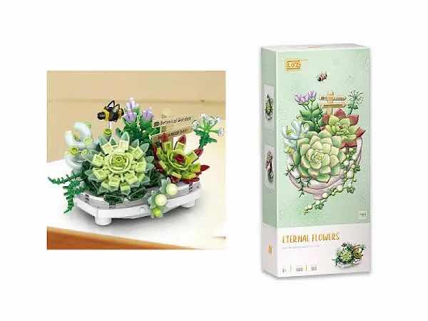 Photo 1 of NEW LOZ MINI ETERNAL FLOWERS, MINI SUCCULENT POTTED PLANT CONSTRUCTION BUILDING TOY (MODEL 1660)