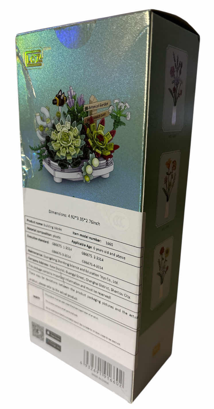 Photo 1 of NEW LOZ MINI ETERNAL FLOWERS, MINI SUCCULENT POTTED PLANT CONSTRUCTION BUILDING TOY (MODEL 1660)