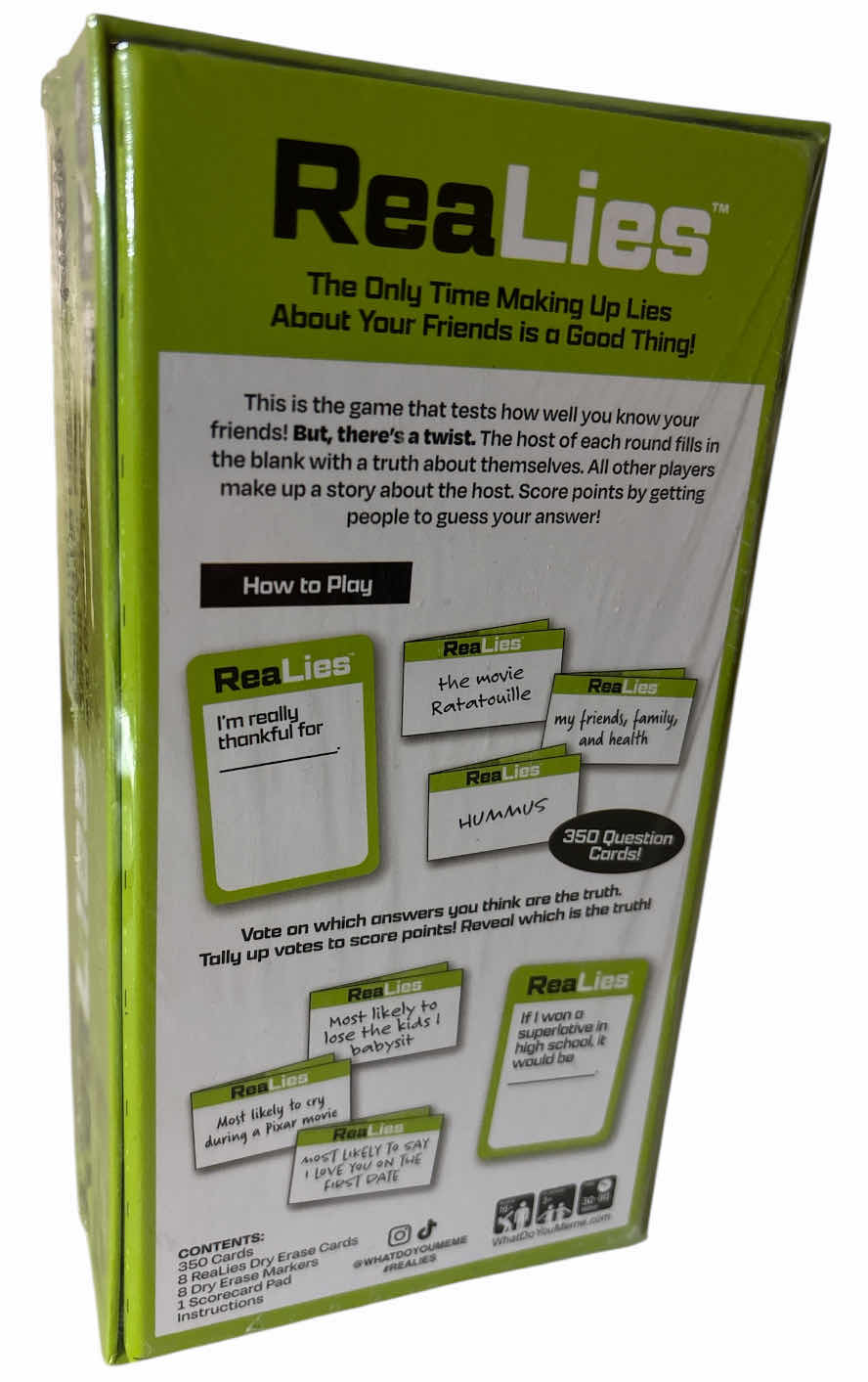 Photo 1 of NEW ‘REALies’ THE ADULT PARTY GAME OF DECEPTION & DEDUCTIONS THAT TESTS HOW WELL YOU KNOW YOUR FRIENDS