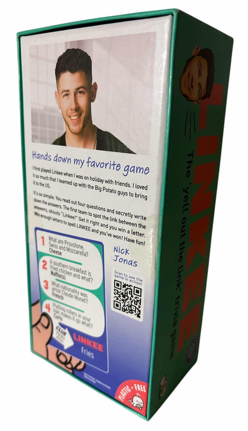 Photo 1 of NEW LINKEE: NICK JONAS EDITION QUIZ BOARD GAME FOR ADULTS & TEENS