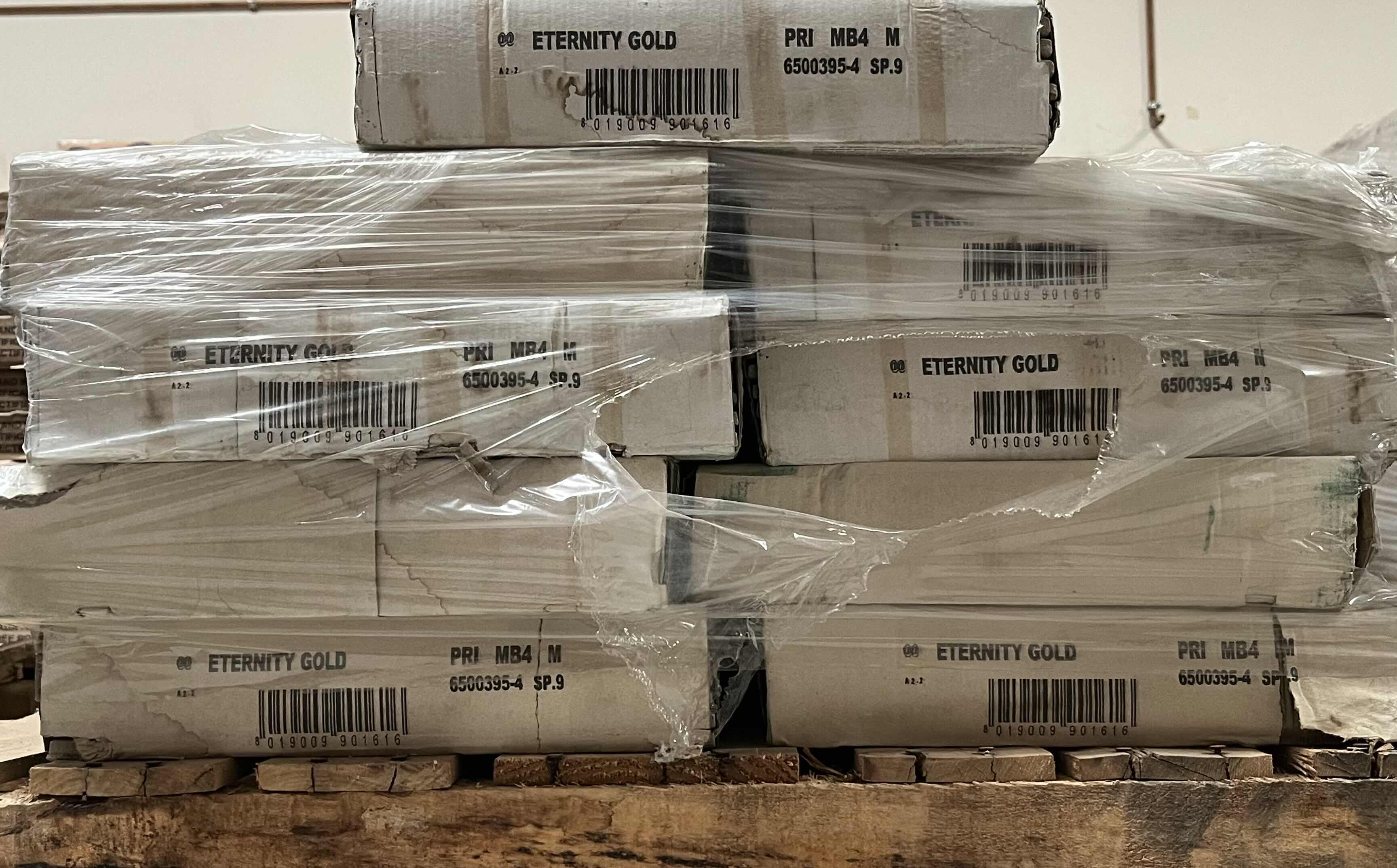 Photo 4 of SAIME ETERNITY GOLD FINISH CERAMIC TILE 12” X 24” (14SQFT PER CASE/9CASES APPROX. 126SQFT TOTAL) READ NOTES