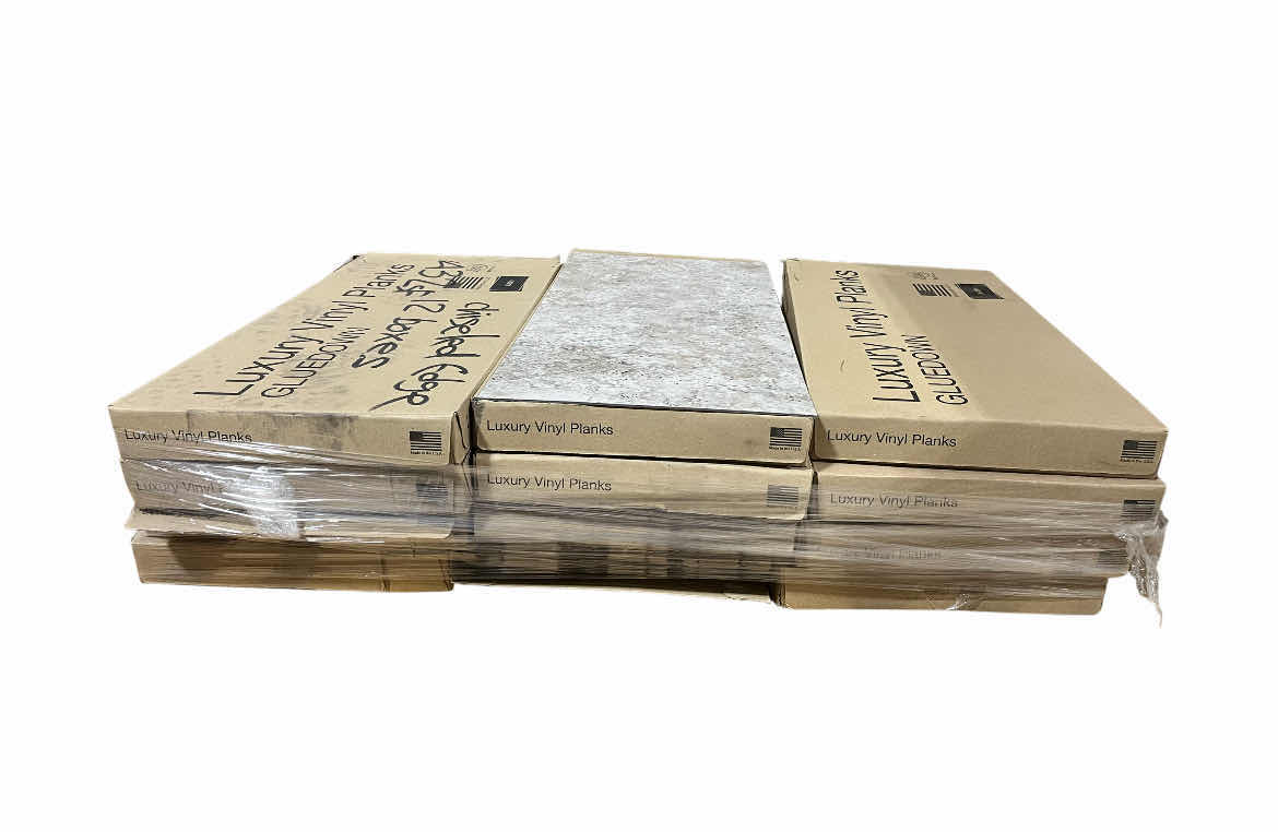 Photo 1 of LUXURY VINYL PLANK CHISELED EDGE/GREY GRANITE STONE FINISH VINYL TILE 13.75” X 24” (36SQFT PER CASE/12CASES APPROX. 432SQFT TOTAL) READ NOTES