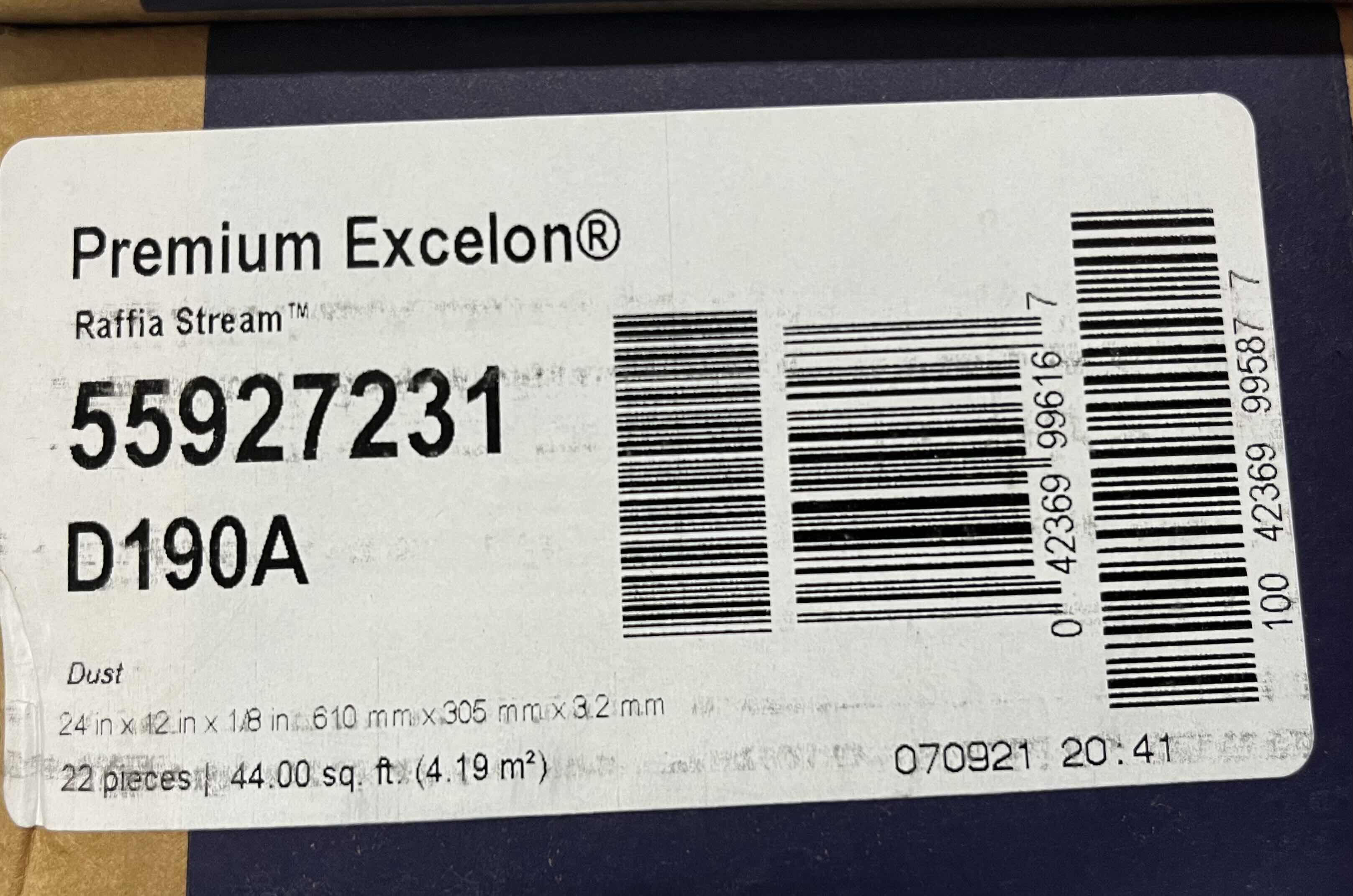 Photo 2 of ARMSTRONG PREMIUM EXCELON RAFFIA STREAM DUST FINISH VINYL TILE 12” X 24”  (44SQFT PER CASE/24CASES APPROX. 1056SQFT TOTAL) READ NOTES