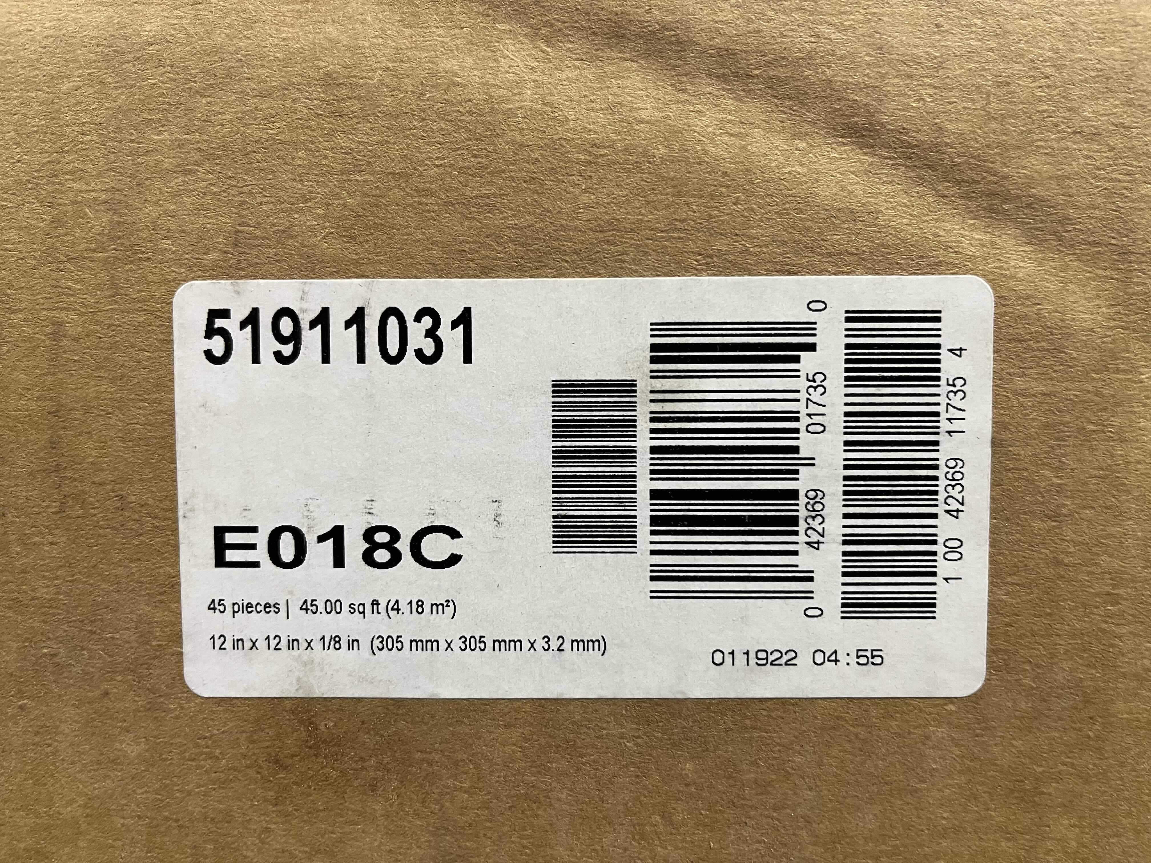 Photo 1 of ARMSTRONG STANDARD EXCELON IMPERIAL TEXTURE COLLECTION CLASSIC WHITE FINISH VINYL TILE FLOORING 12” X 12” (45SQFT PER CASE/11 CASES APPROX. 528SQFT TOTAL) READ NOTES