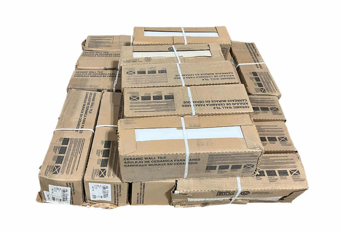 Photo 1 of DAL TILE ANNAPOLIS REMIX SAIL GLOSSY FINISH CERAMIC WALL TILE 6” X 18” (11.28SQFT PER CASE/16CASES APPROX. 180.48SQFT TOTAL) READ NOTES