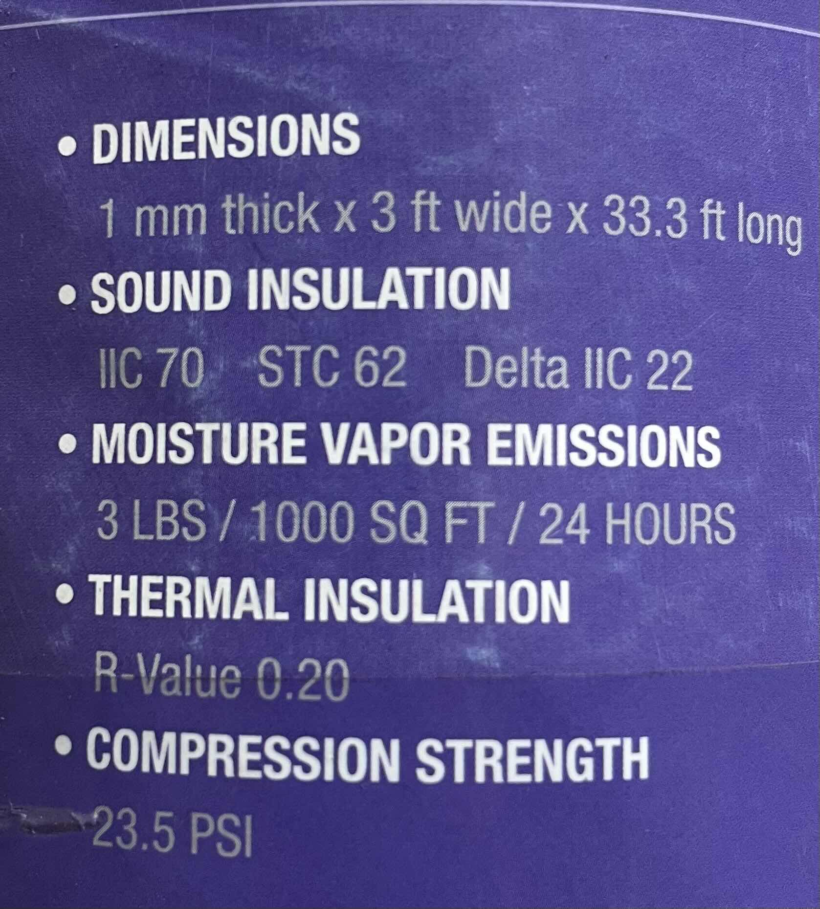 Photo 1 of SOUND STEP PREMIUM UNDERLAYMENT FLOORING BASE 100SQFT ROLL 2-PACK