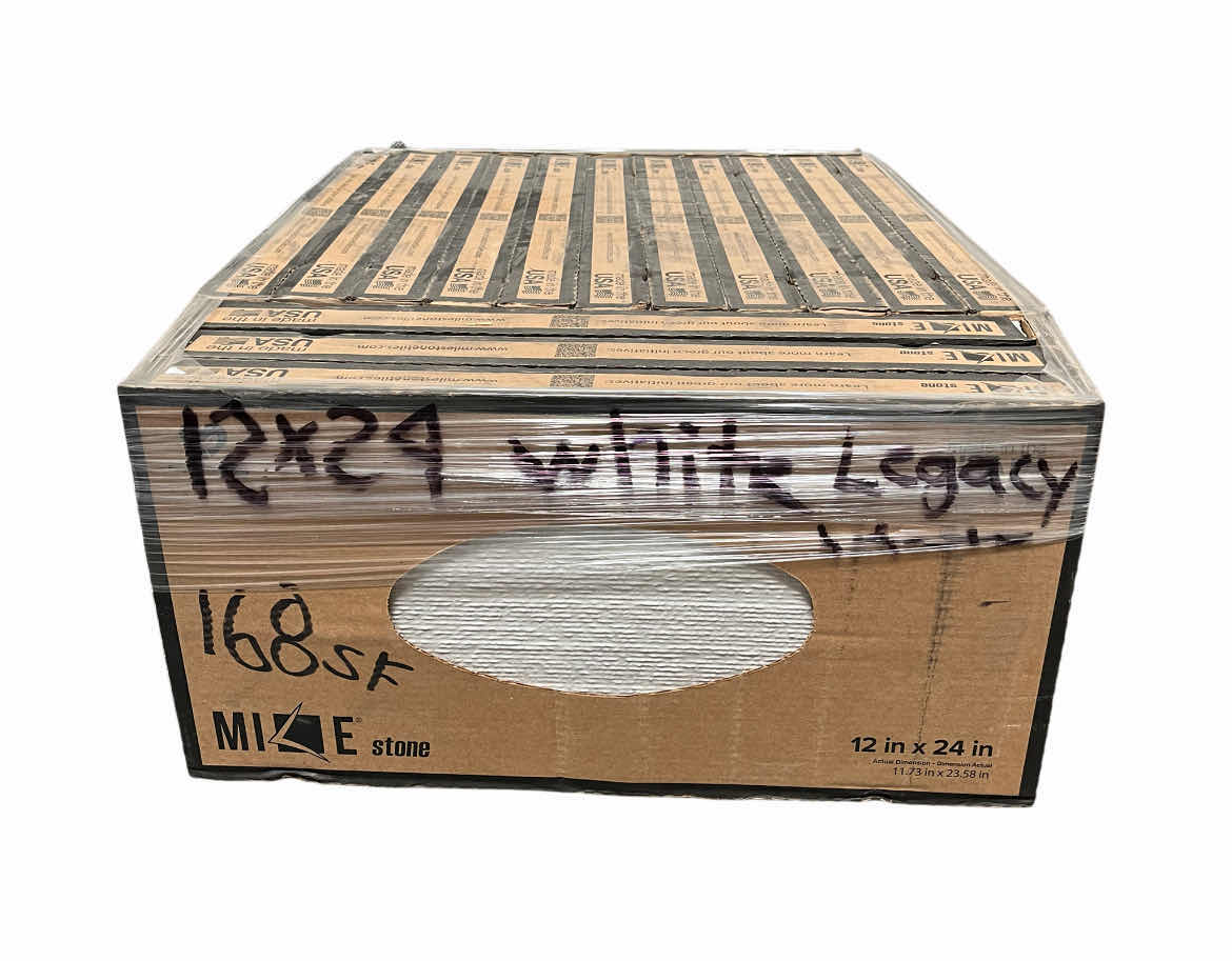 Photo 1 of MILE STONE LITE LEGACY WHITE CHISELED FINISH TILE 12” X 24” (12SQFT PER CASE/14CASES APPROX. 168SQFT TOTAL) READ NOTES