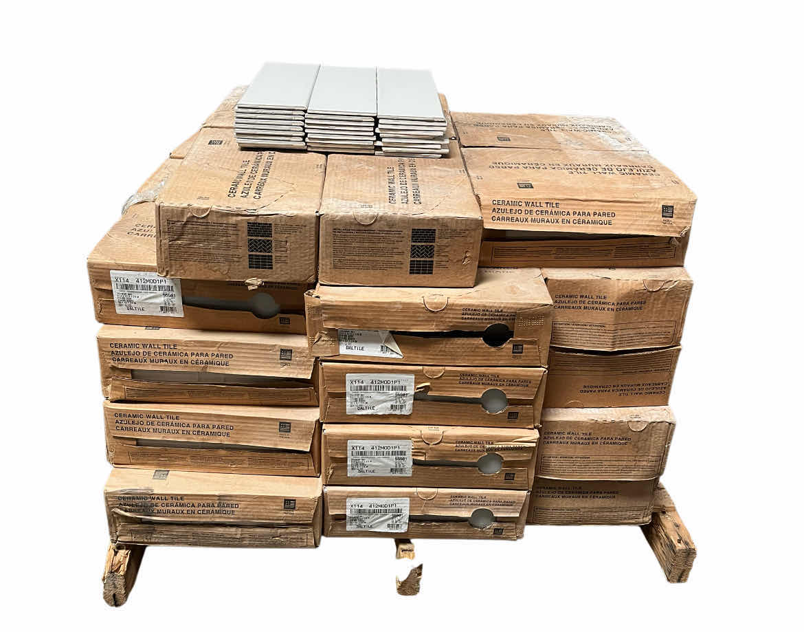 Photo 1 of DALTILE DESERT GRAY SEMI-GLOSS FINISH WALL TILE 4.25” X 12.875” (10.64SQFT PER CASE/34CASES APPROX. 361.76SQFT TOTAL) READ NOTES