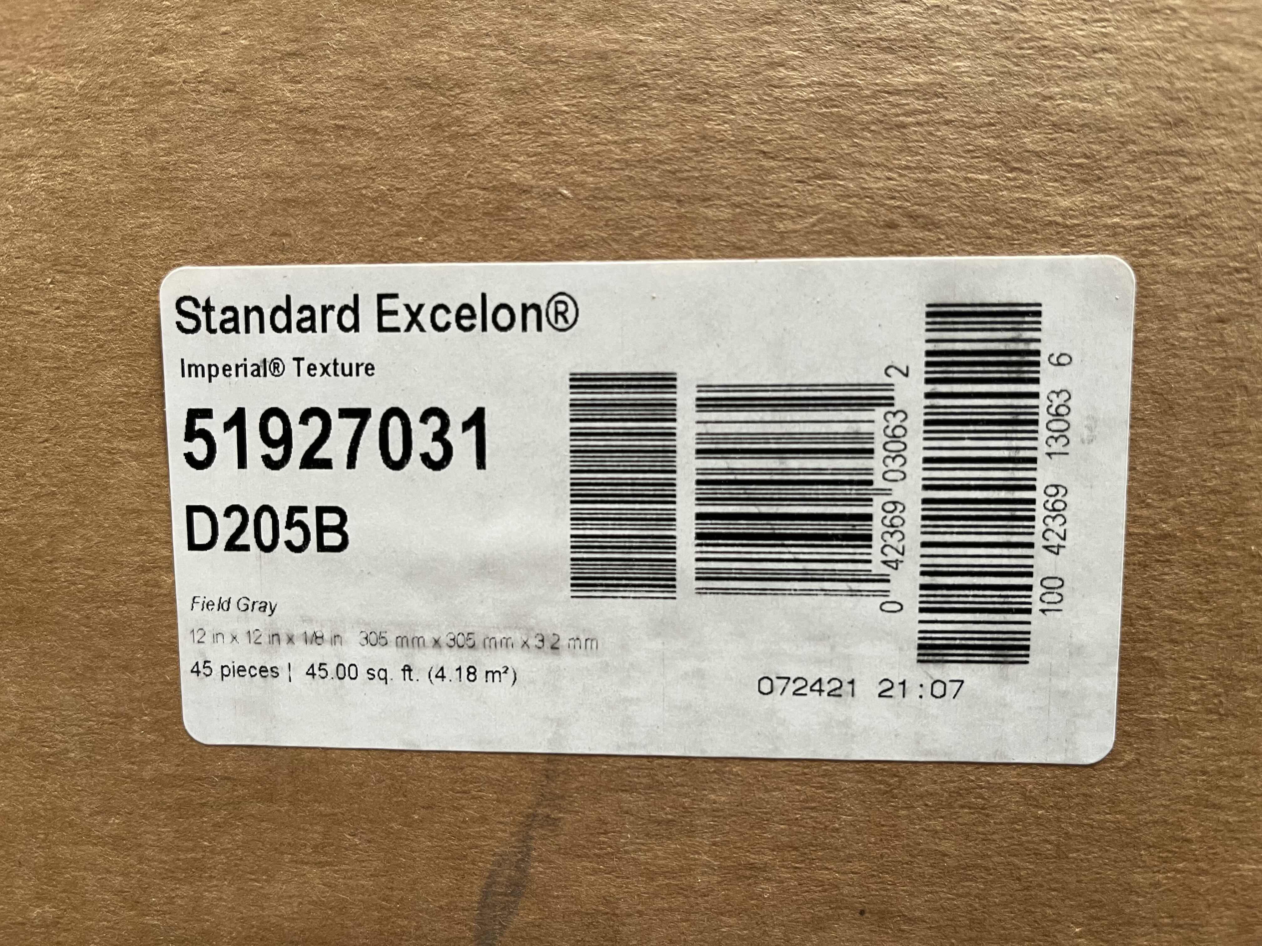 Photo 3 of ARMSTRONG IMPERIAL TEXTURE FIELD GRAY FINISH VINYL TILE 12” X 12” (45SQFT PER CASE/24CASES APPROX. 1440SQFT TOTAL) READ NOTES