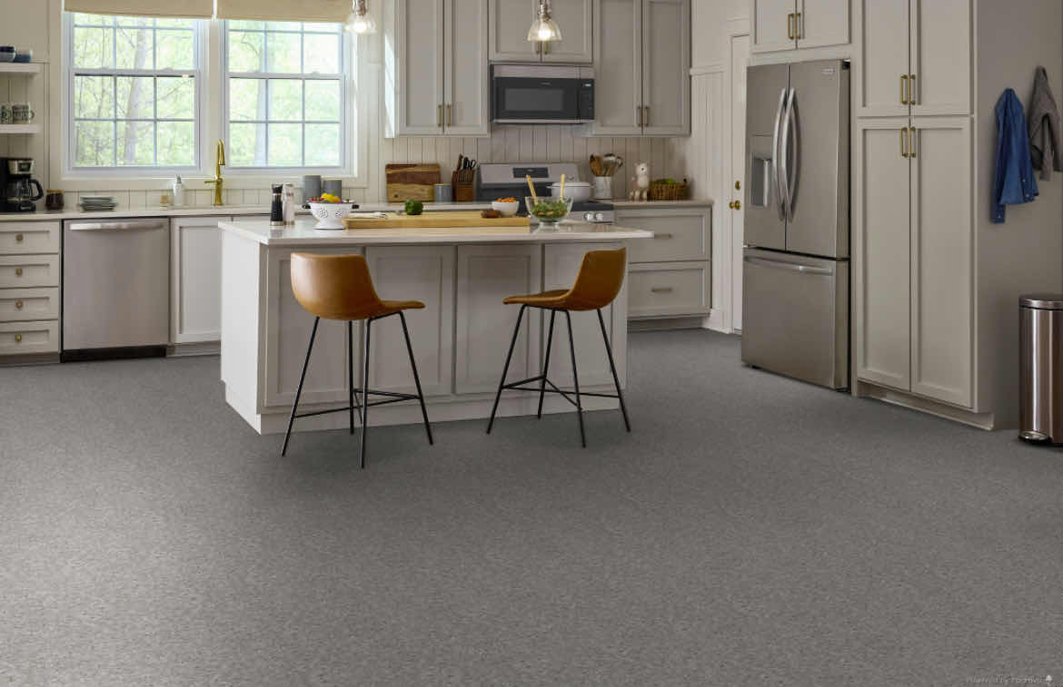 Photo 2 of ARMSTRONG IMPERIAL TEXTURE FIELD GRAY FINISH VINYL TILE 12” X 12” (45SQFT PER CASE/24CASES APPROX. 1440SQFT TOTAL) READ NOTES