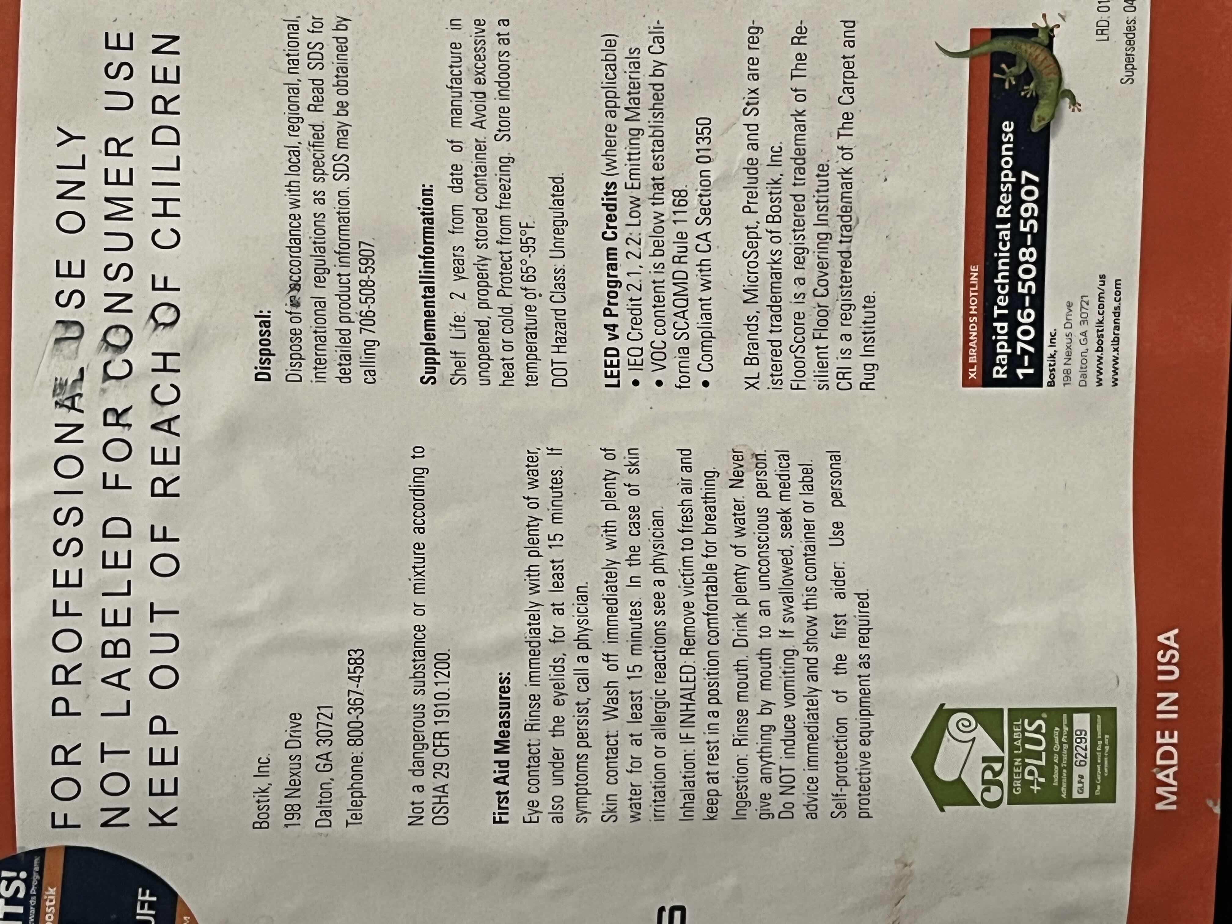 Photo 1 of XLBRANDS PRELUDE PRIMER FOR ALKALINE OR FOROUS SUBSTRATES CONCRETE & FLOOR PRIMER BUCKET 4GAL