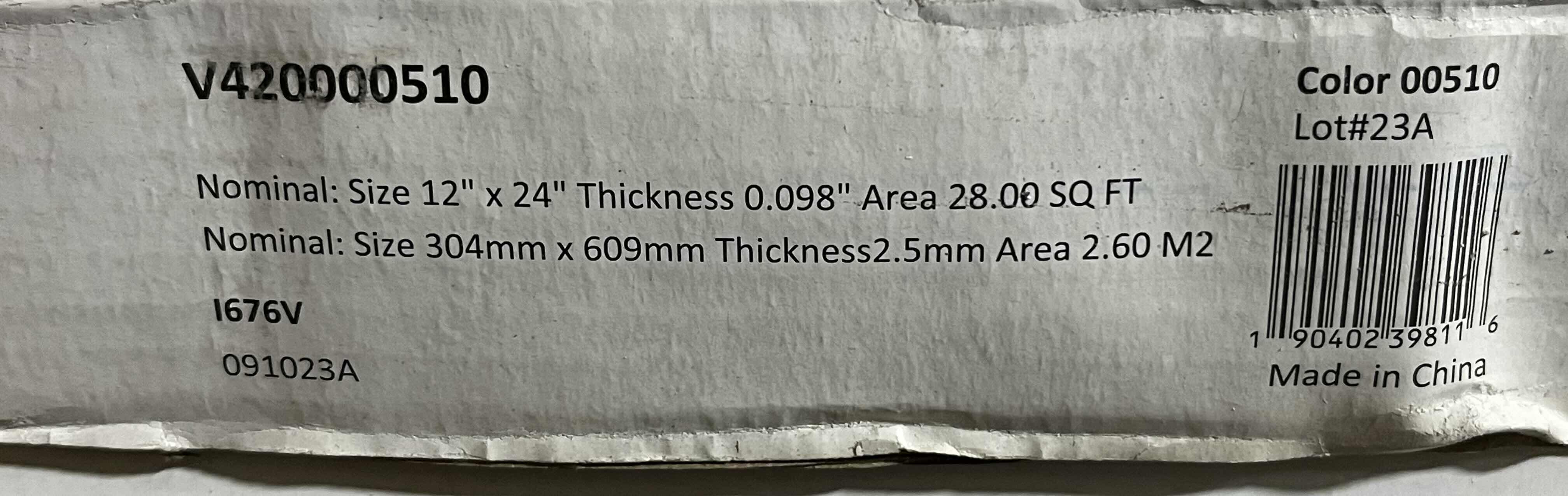 Photo 1 of LVP CRACKED GRAY MARBLE FINISH GLUE DOWN VINYL PLANKS 12” X 24” (28SQFT PER CASE/10CASES APPROX. 280SQFT TOTAL) READ NOTES