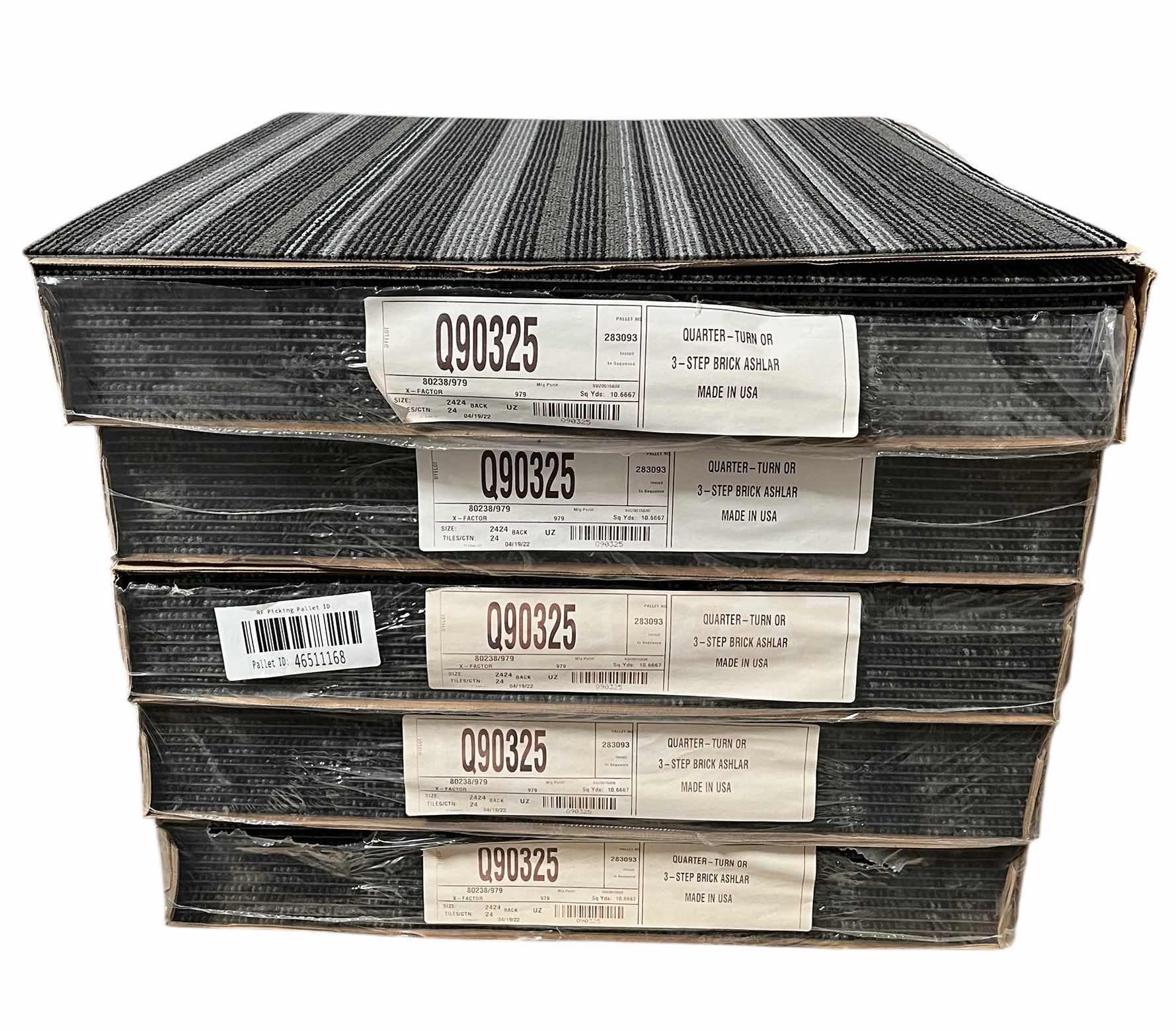 Photo 1 of MOHAWK X-FACTOR FINISH CARPET TILE 24” X 24” (96SQFT PER CASE/5CASES APPROX 480SQFT TOTAL) READ NOTES