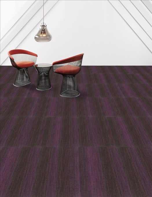 View 2 of SHAW SATURATE PINK FINISH CARPET TILE 9” X 36” (45SQFT PER CASE/13CASES APPROX. 585SQFT TOTAL) READ NOTES
