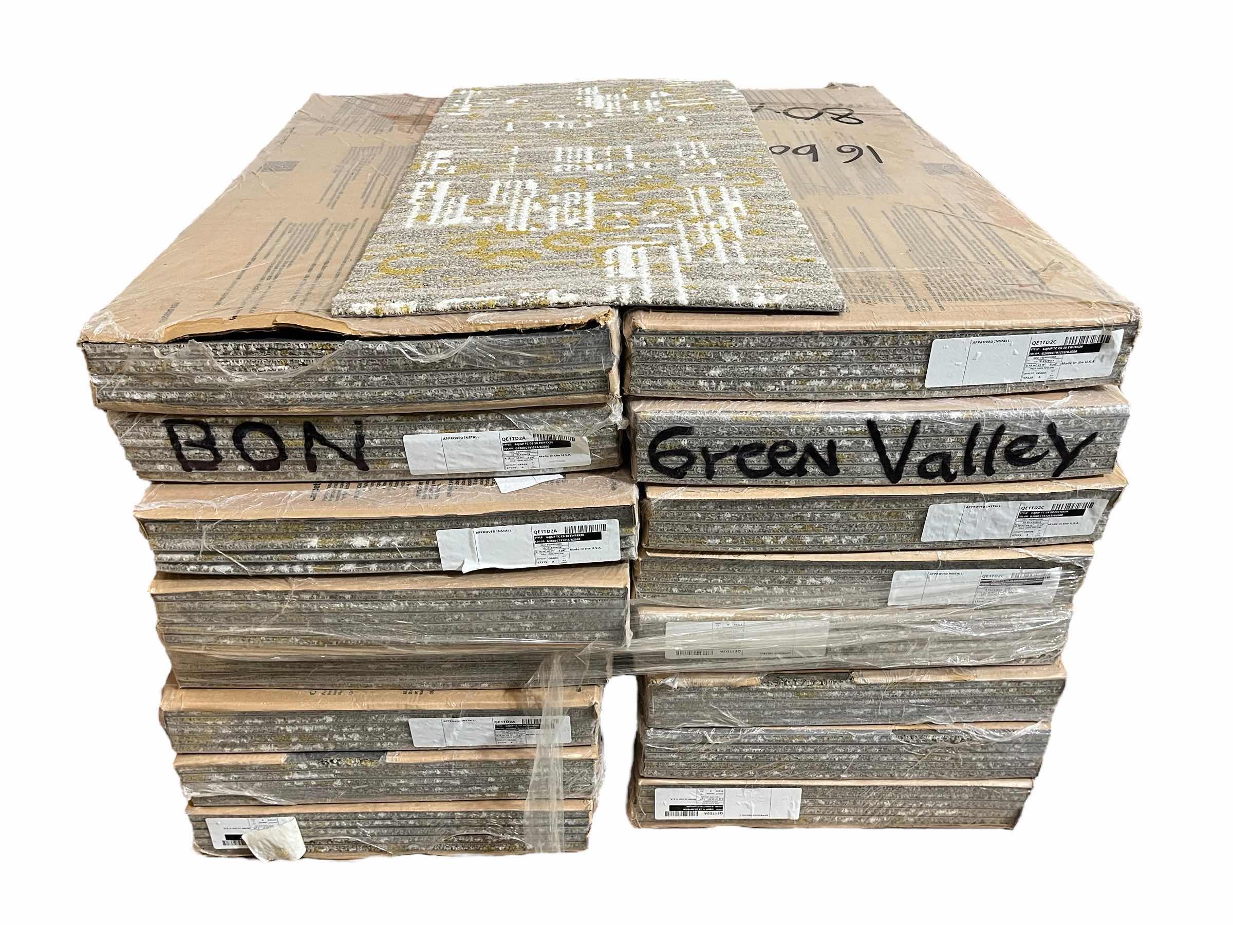 Photo 1 of SHAW FOUNDATION FINISH CARPET TILE 18” X 36” (45SQFT PER CASE/16CASES APPROX. 720SQFT TOTAL) READ NOTES