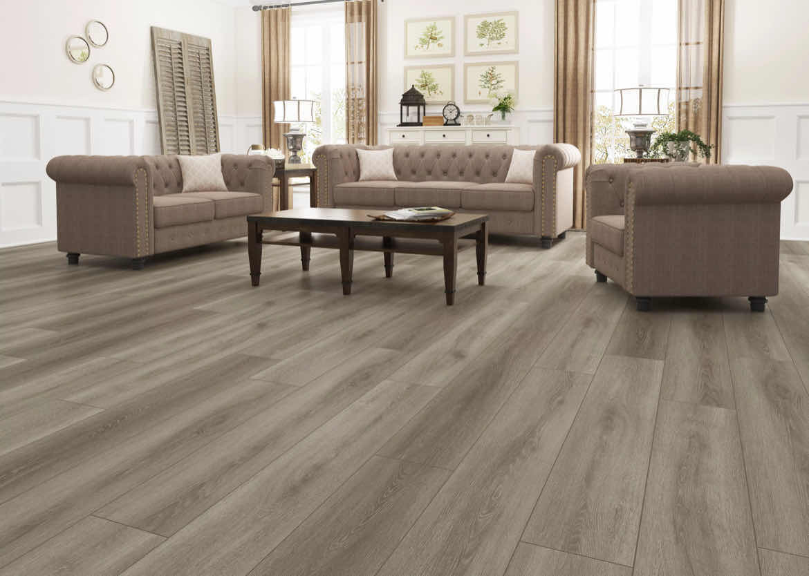 Photo 1 of NUCORE RIGID CORE WHISTLING HILLS ll FINISH FLOAT/ CLICK VINYL PLANKS 7.72” X 47.64” (17.87SQFT PER CASE/7CASES APPROX 125.09SQFT TOTAL) READ NOTES