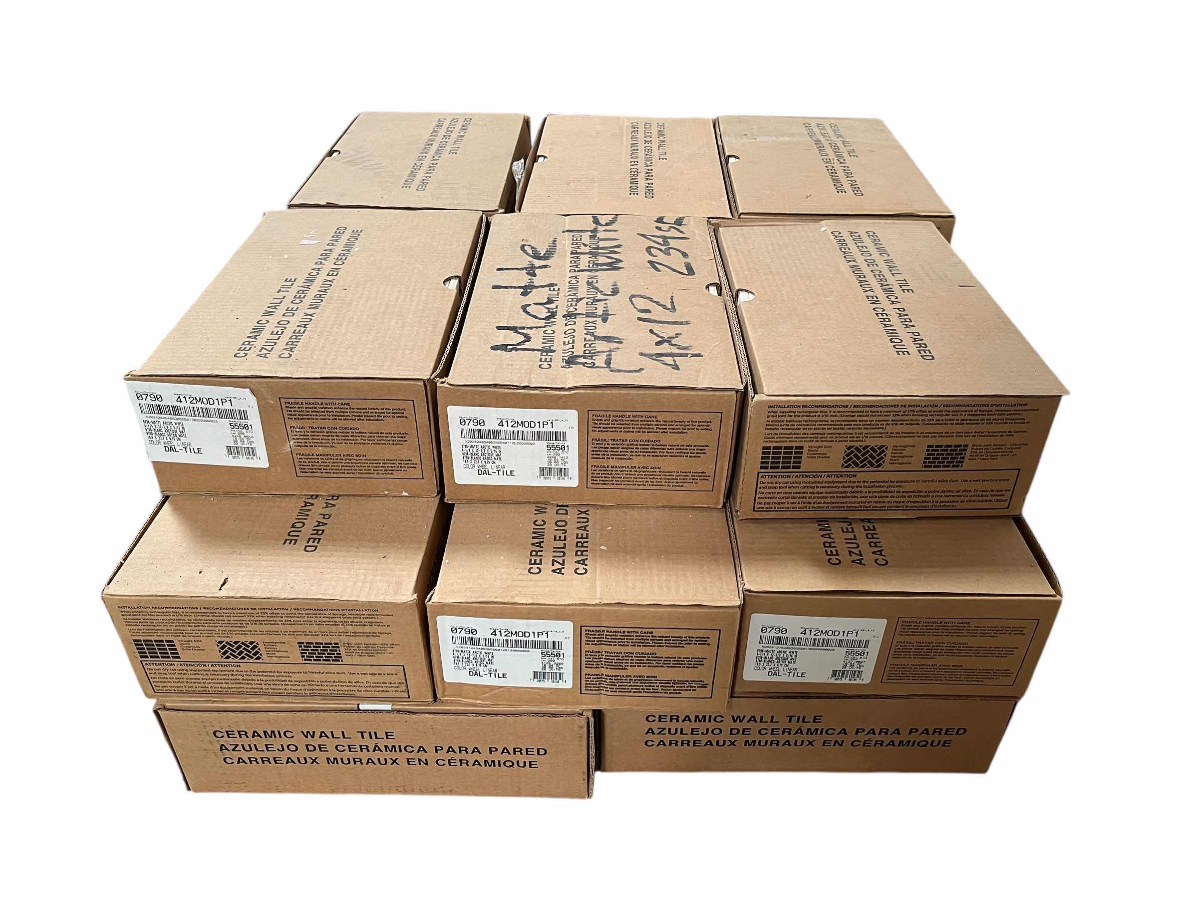 Photo 1 of DALTILE ARCTIC WHITE MATTE FINISH WALL TILE 4.25” X 13” (10.64SQFT PER CASE/22CASES APPROX 234.08SQFT TOTAL) READ NOTES