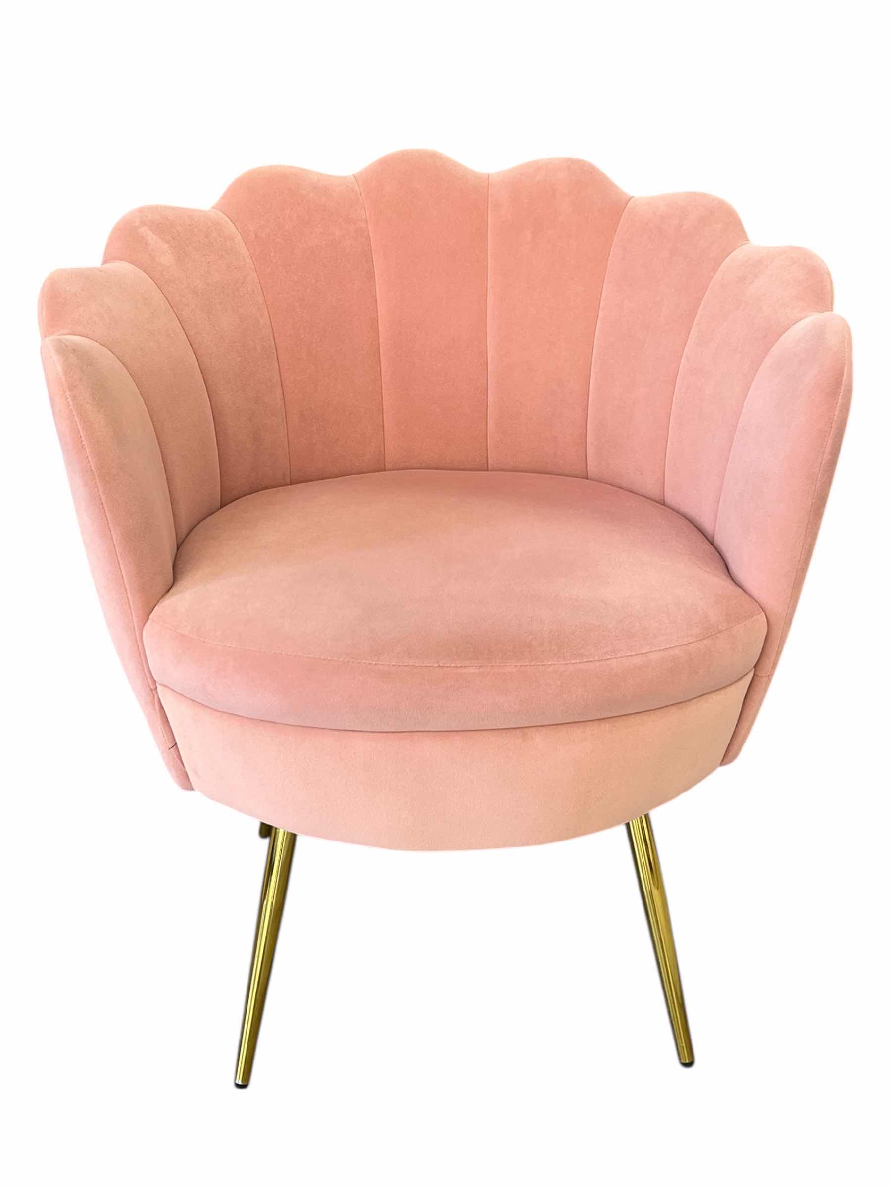 Photo 1 of HULALA HOME PINK SEASHELL ACCENT CHAIR 27” X 27” H31”