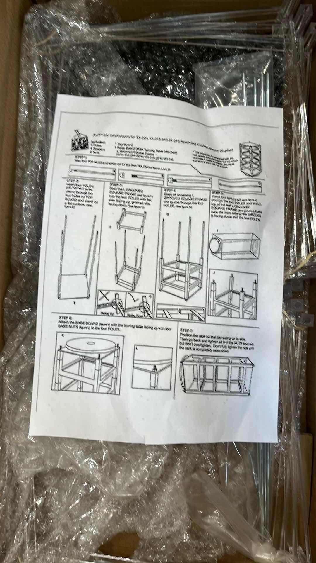 Photo 1 of SSW ACRYLIC REVOLVING CARDED JEWELRY DISPLAY RACK