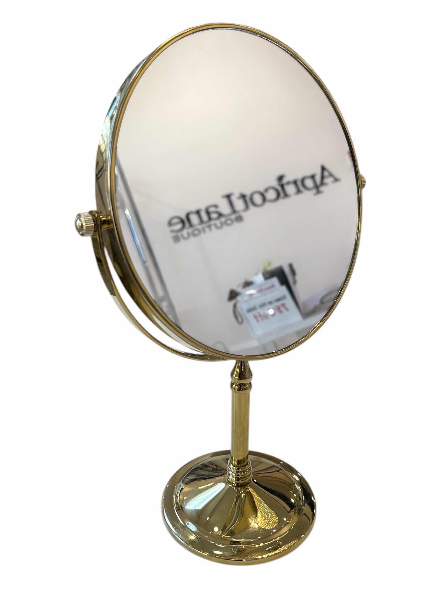 Photo 1 of DOWRY GOLD FINISH DUAL SIDED MIRROR 9” X 14”