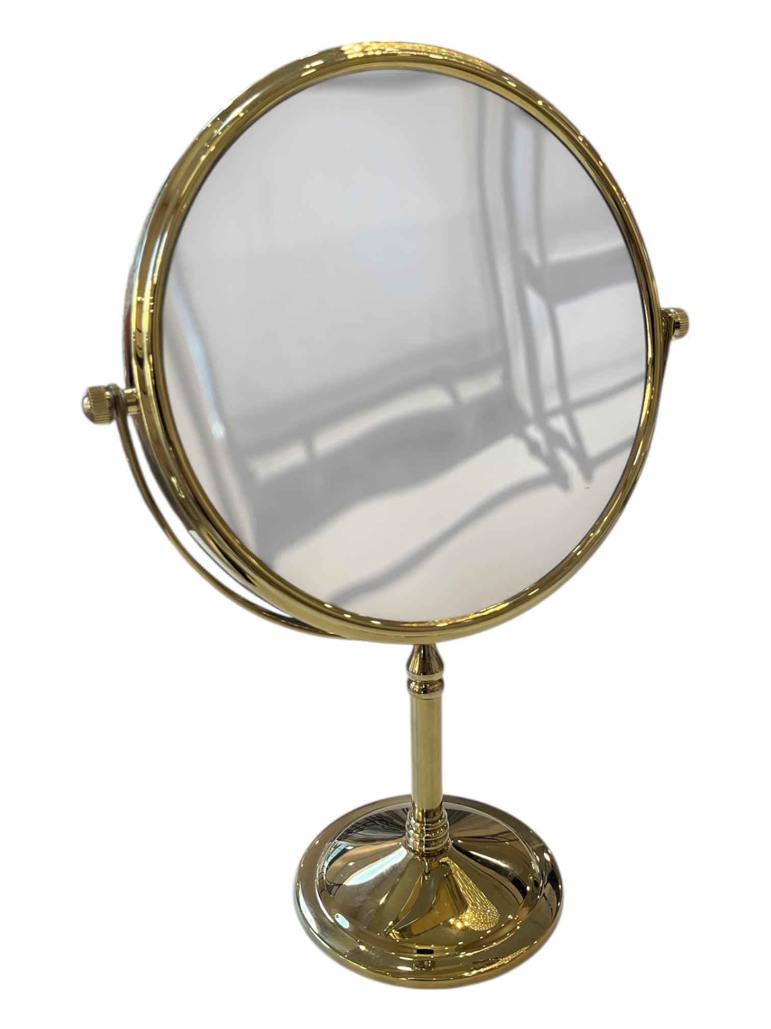 Photo 1 of DOWRY GOLD FINISH DUAL SIDED MIRROR 9” X 14”