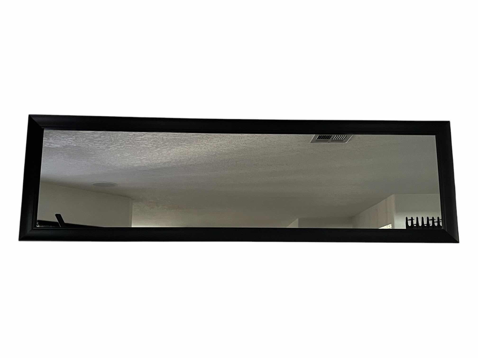 Photo 1 of BLACK FINISH FRAMED MIRROR 50.5” X 15”