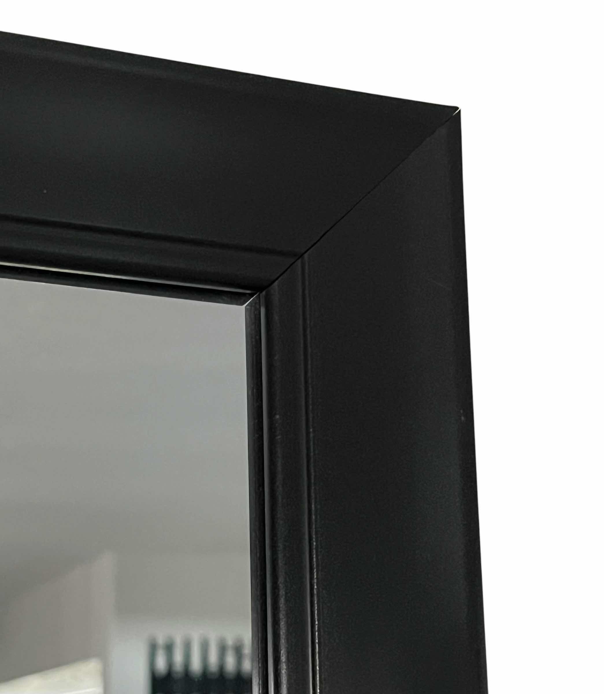 Photo 1 of BLACK FINISH FRAMED MIRROR 50.5” X 15”