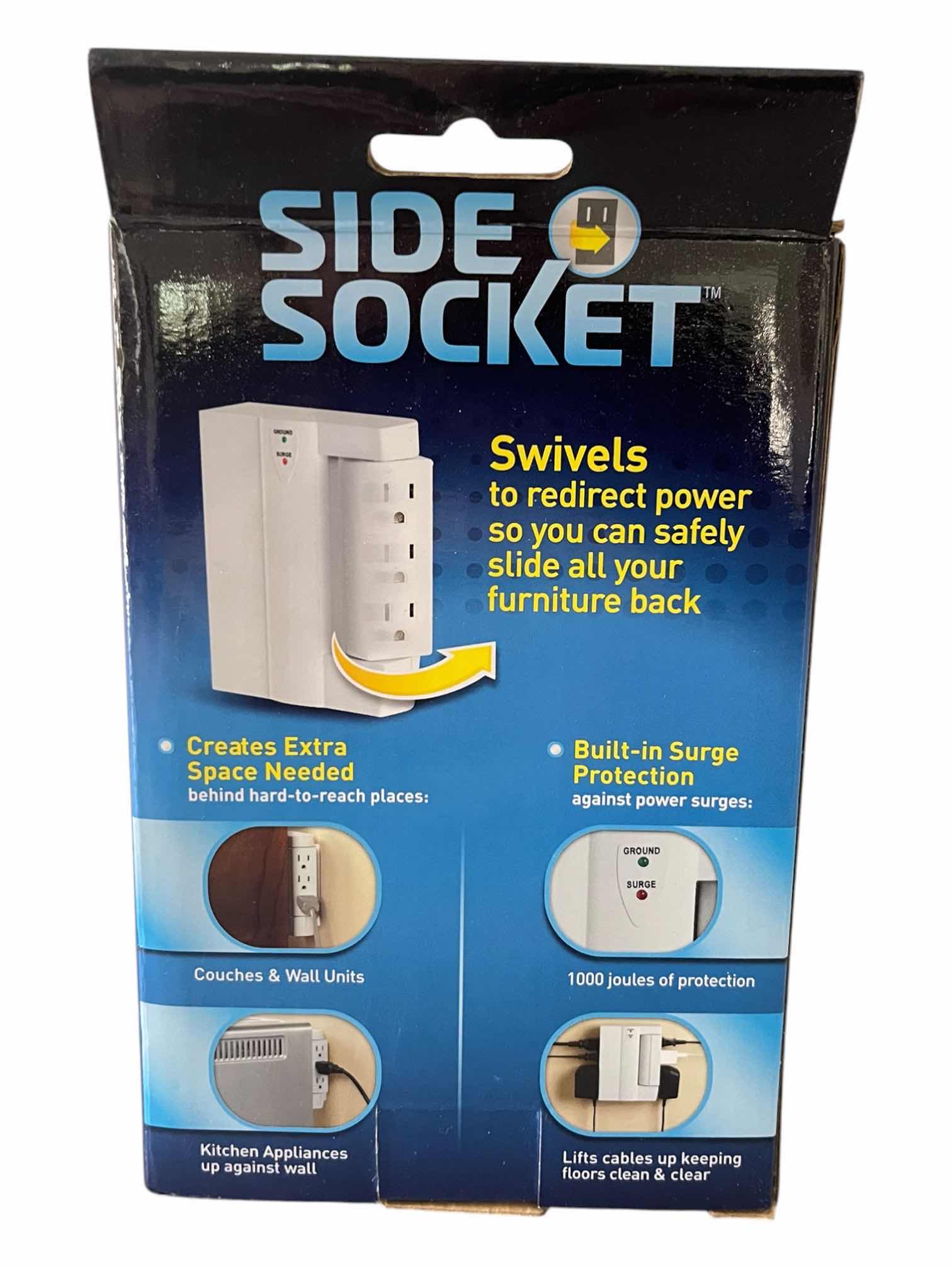 Photo 1 of NIB SIDE SOCKET SWIVEL ACTION 6-OUTLET PLUG-IN