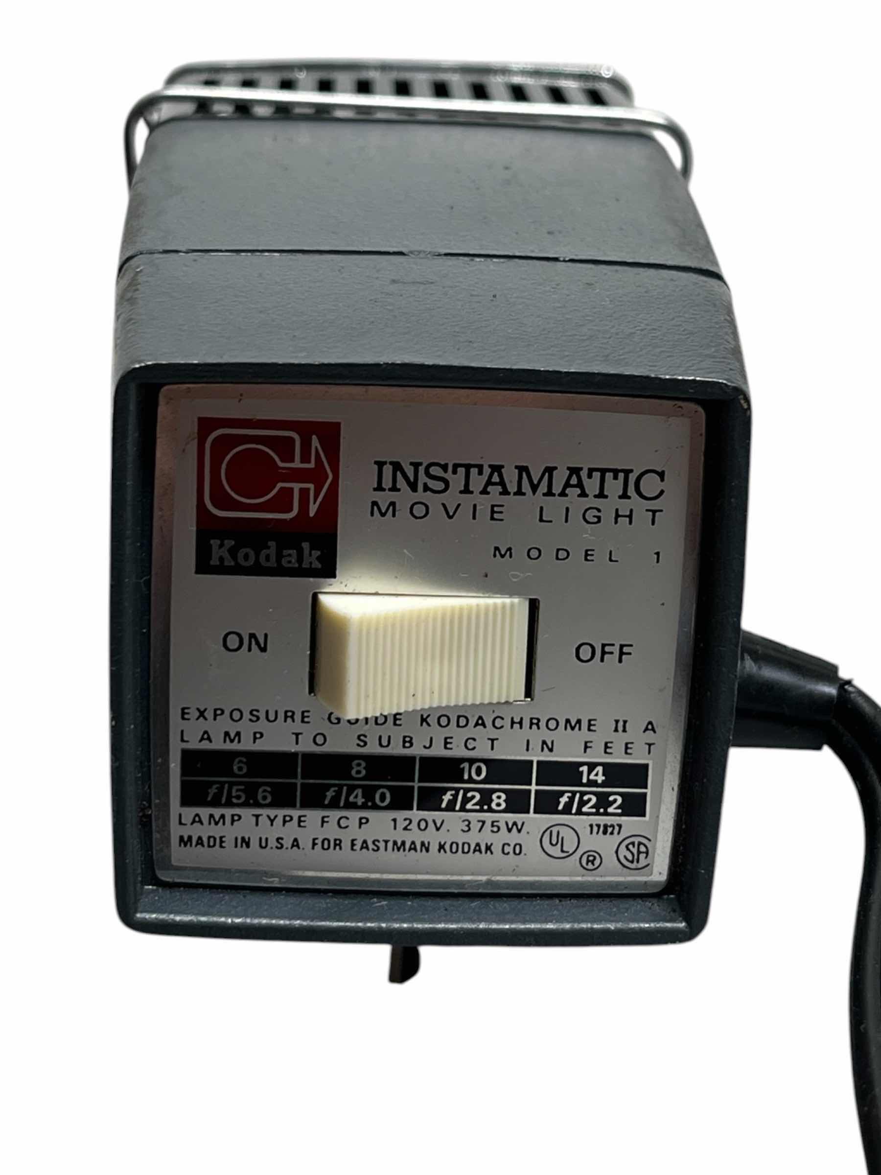 Photo 1 of KODAK INSTAMATIC MOVIE LIGHT MODEL 1