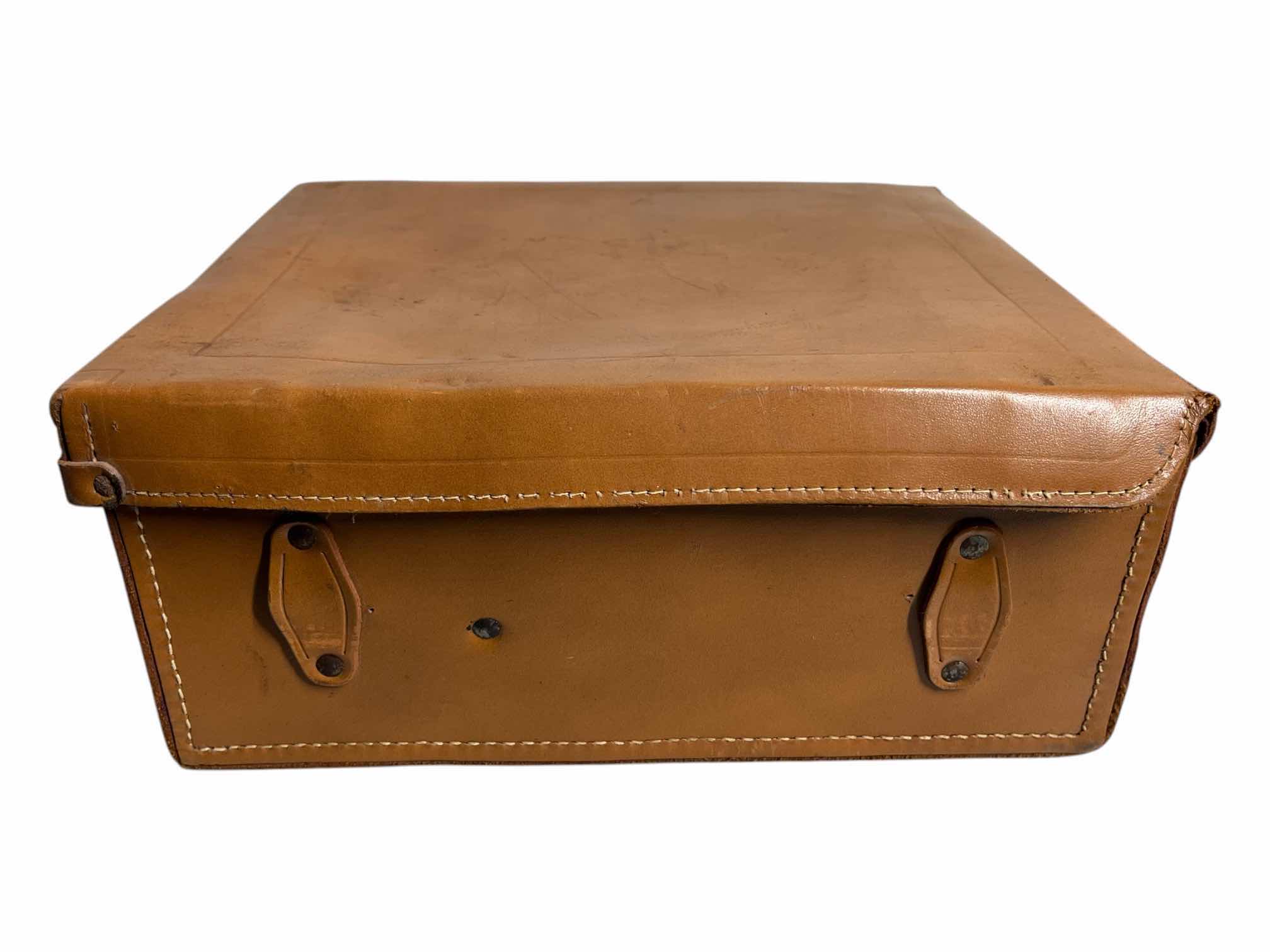 Photo 1 of RUKO BUILT RITE KASE LEATHER CASE W CAMERA CASE, VARIOUS MANUALS & ACCESSORIES